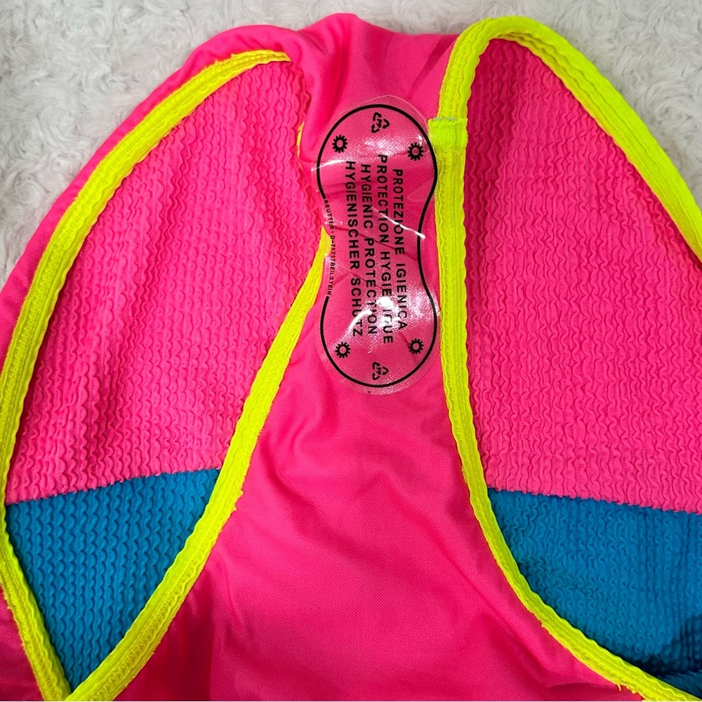 Pink Lily Retro Neon High Waisted Bikini NWOT - See Description - Picture 2 of 2